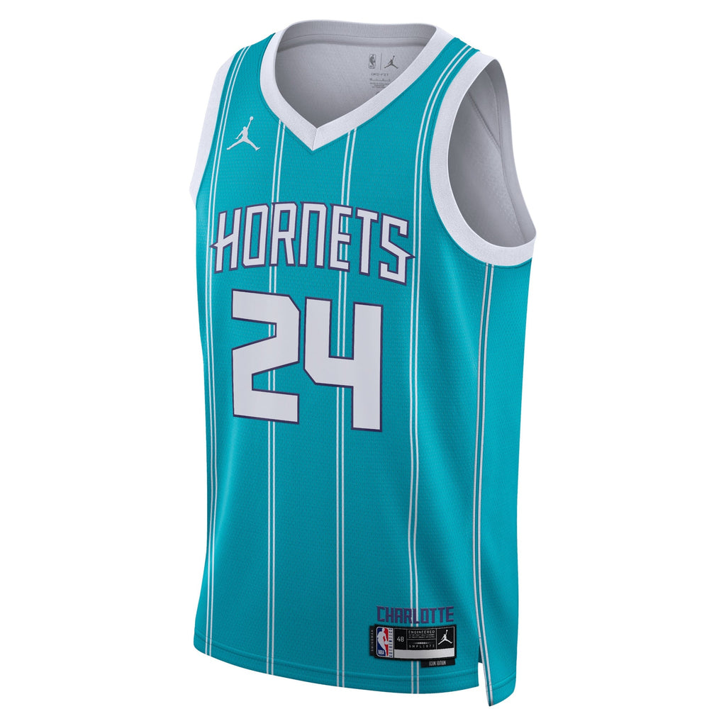 Brandon Miller Charlotte Hornets Icon Edition Swingman Jersey - Teal - Unisex product image 3, provided for visual reference