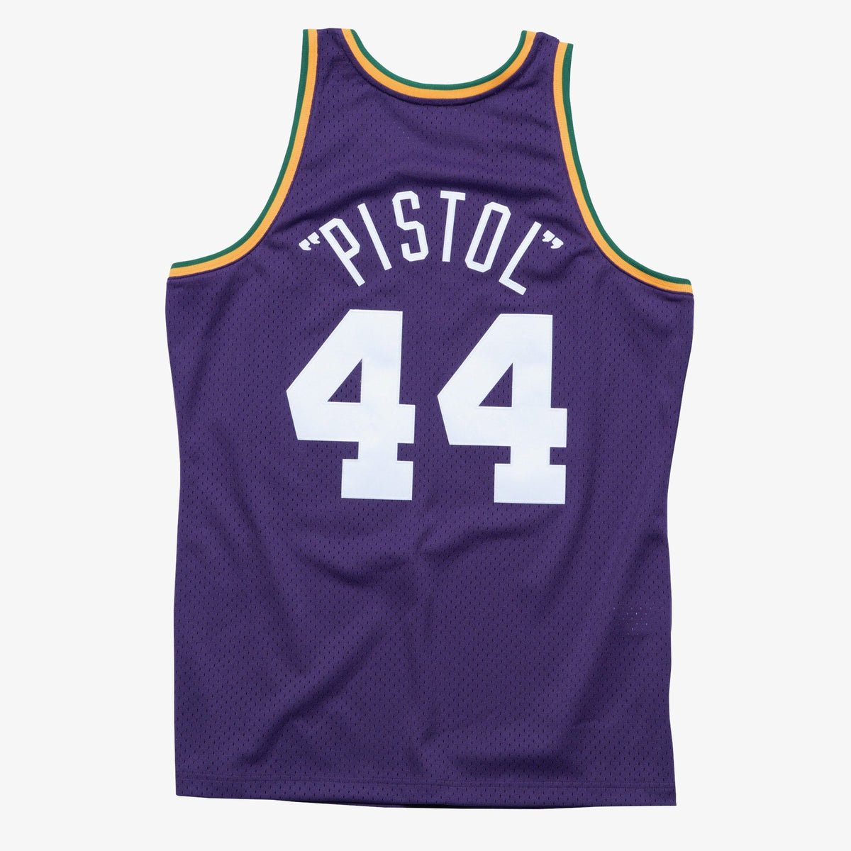 Pete Maravich New Orleans Jazz 1974 Authentic Swingman Road Jersey - Purple product image 4, provided for visual reference