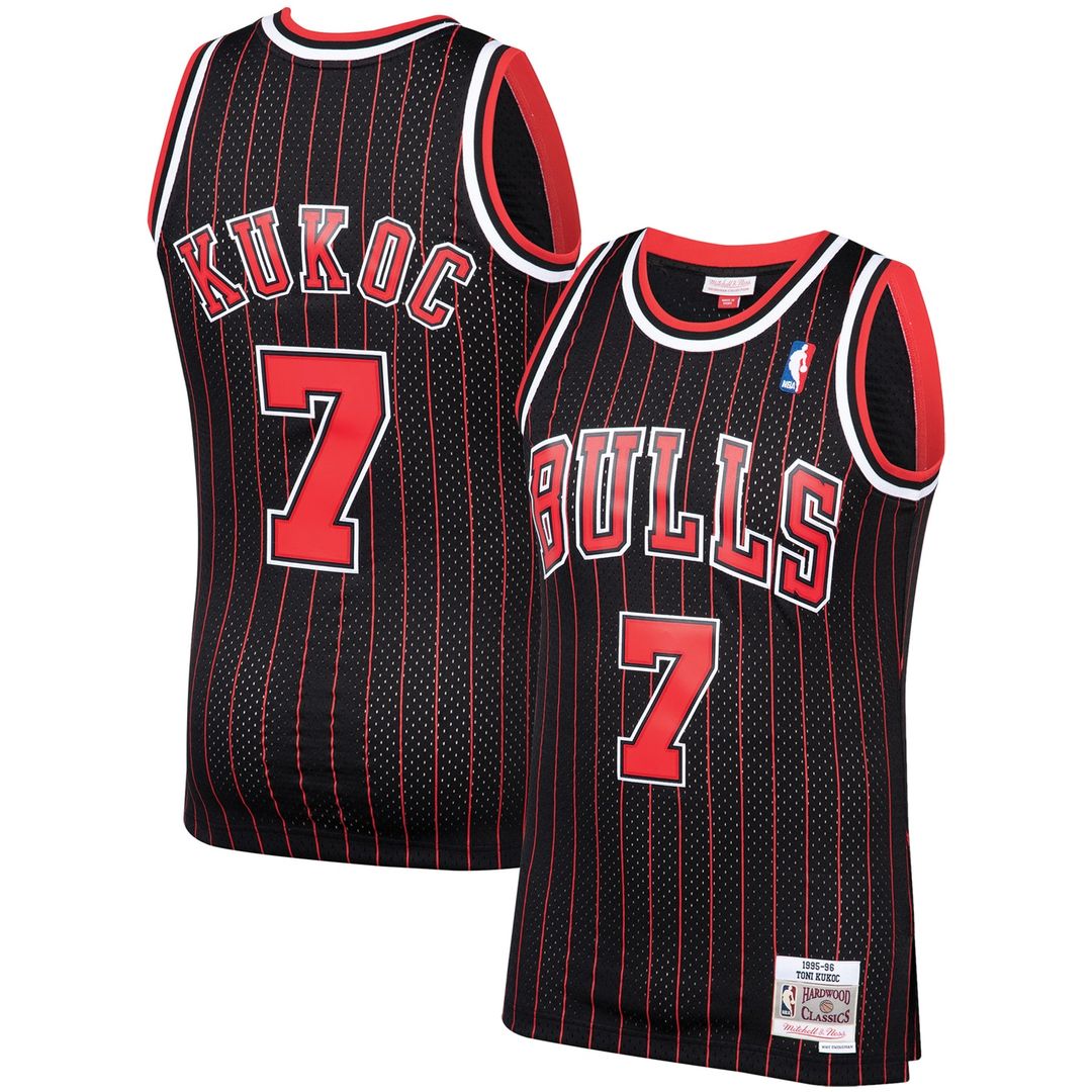 Chicago Bulls Toni Kukoc Mitchell & Ness 1995/96 Hardwood product image 1