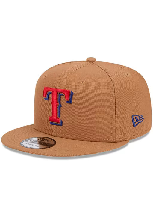 New Era Texas Rangers Color Pack 9FIFTY Snapback Hat-Light Bronze product image 2, provided for visual reference and product