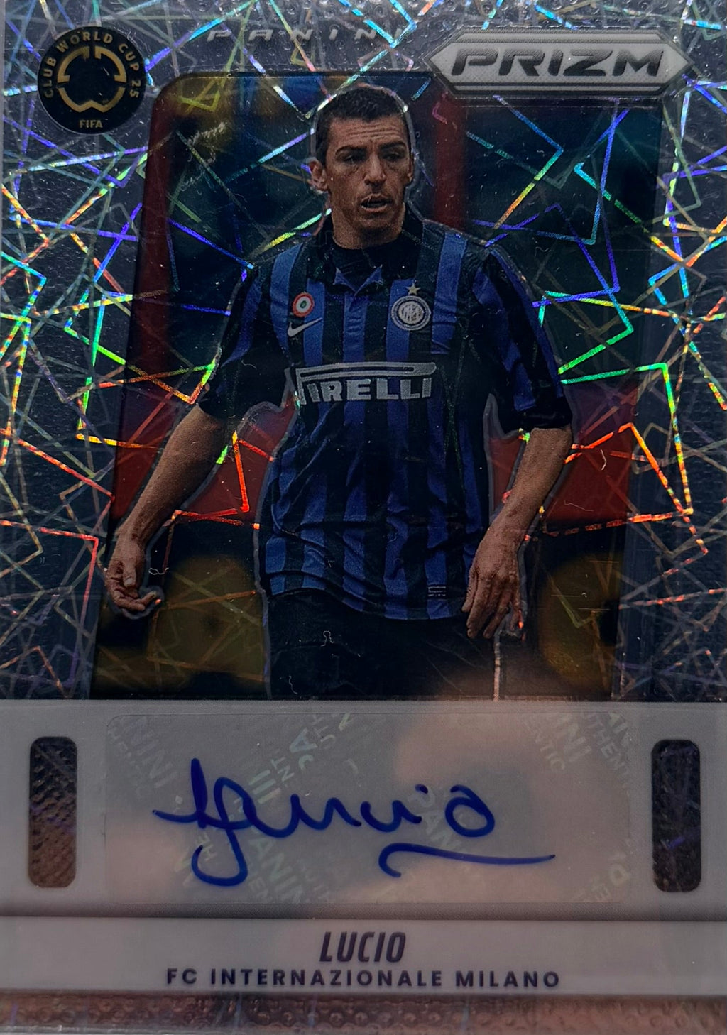 2025 Prizm Fifa Club World Cup Lucio Velocity Prizm Auto #Fa-L product image 1, provided for visual reference and product