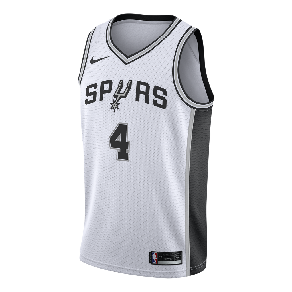 De'Aaron Fox San Antonio Spurs Association Edition Swingman Jersey - White - Youth product image 3, provided for visual