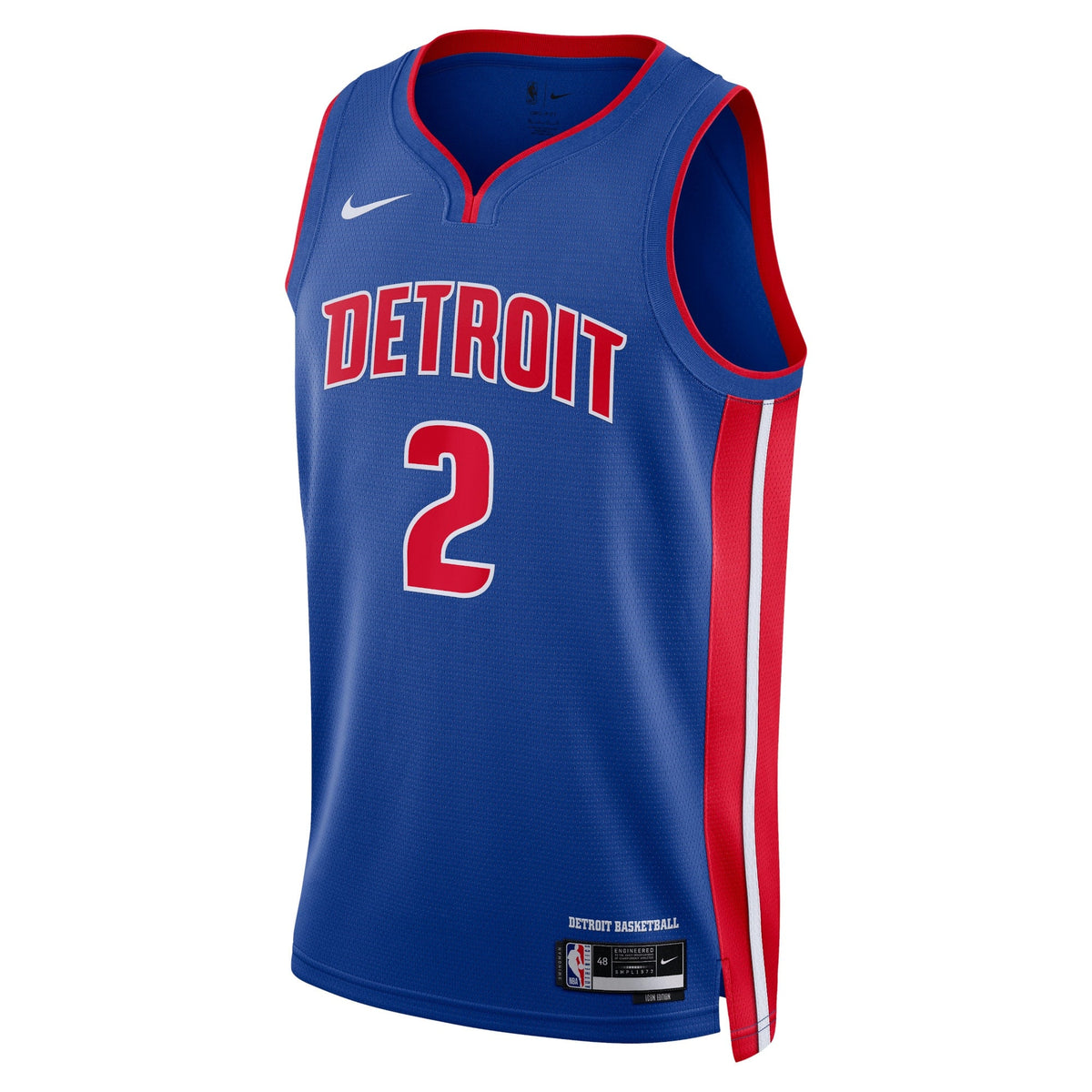 Cade Cunningham Detroit Pistons Icon Edition Swingman Jersey - Blue - Unisex product image 2, provided for visual reference