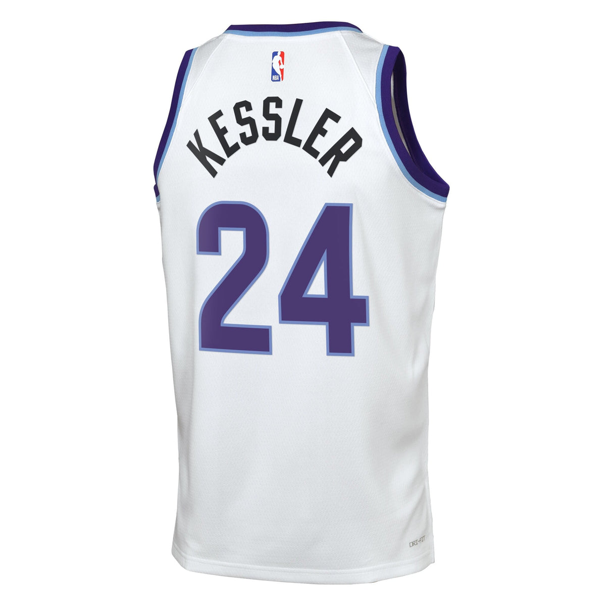Walker Kessler Utah Jazz Association Edition Replica Swingman Jersey - White - Youth product image 4, provided for visual