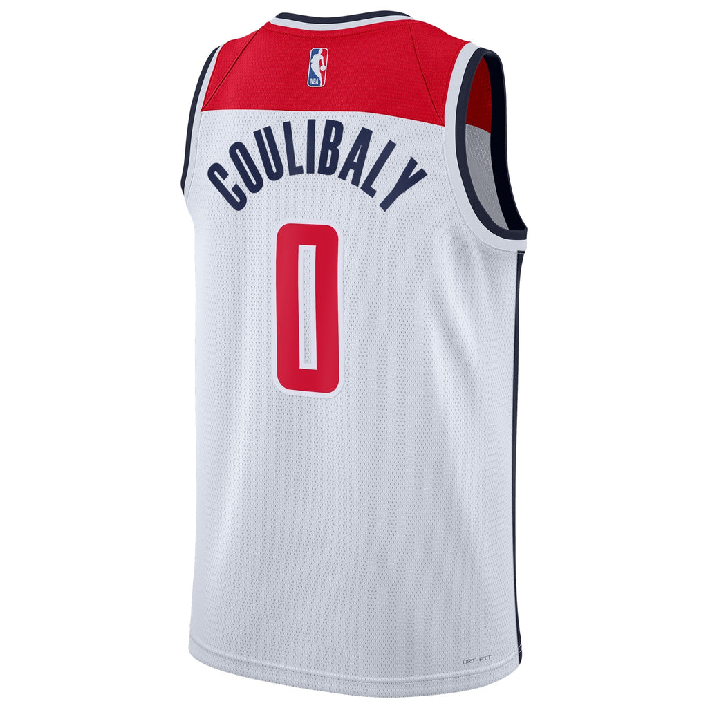 Bilal Coulibaly Washington Wizards Association Edition Swingman Jersey - White - Unisex product image 4, provided for visual