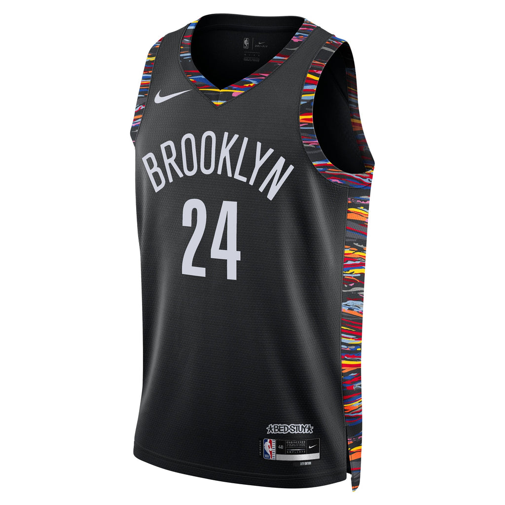 Cam Thomas Brooklyn Nets 2025/26 City Edition Swingman Jersey - Black - Unisex product image 3, provided for visual