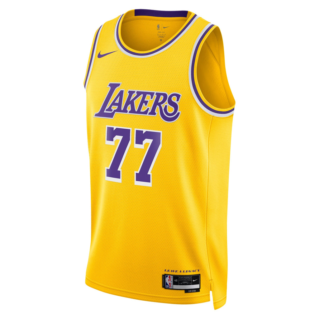 Luka Dončić Los Angeles Lakers Icon Edition Swingman Jersey - Gold - Unisex product image 3, provided for visual reference
