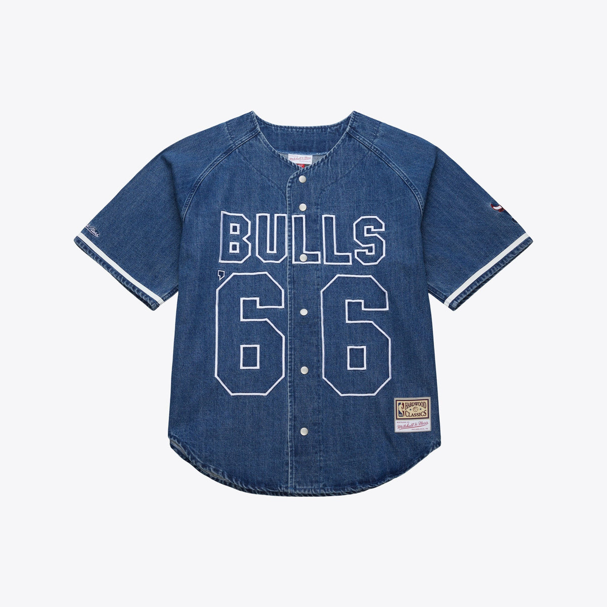 Chicago Bulls Summer Breeze Baseball Jersey - Blue - Mens product image 2, provided for visual reference and product detail