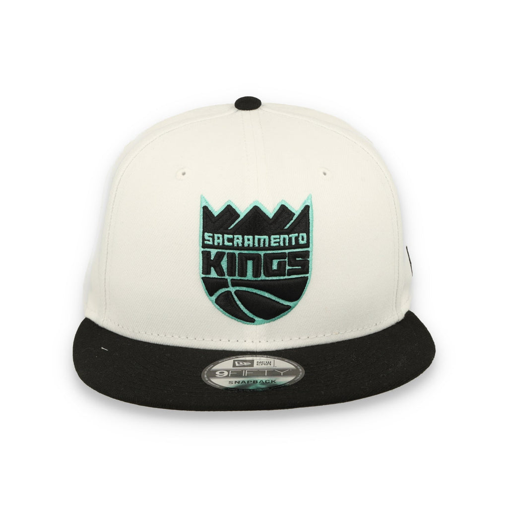 New Era Sacramento Kings 2-Tone Color Pack 9FIFTY Snapback Hat -White/Black/Teal product image 1, provided for visual