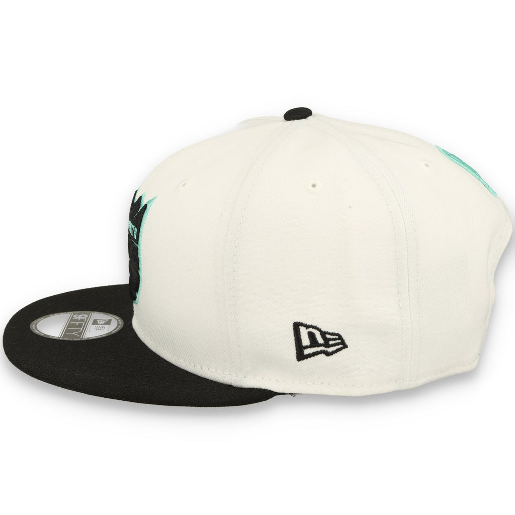 New Era Sacramento Kings 2-Tone Color Pack 9FIFTY Snapback Hat -White/Black/Teal product image 3, provided for visual