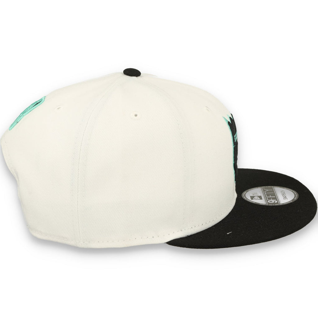 New Era Sacramento Kings 2-Tone Color Pack 9FIFTY Snapback Hat -White/Black/Teal product image 5, provided for visual