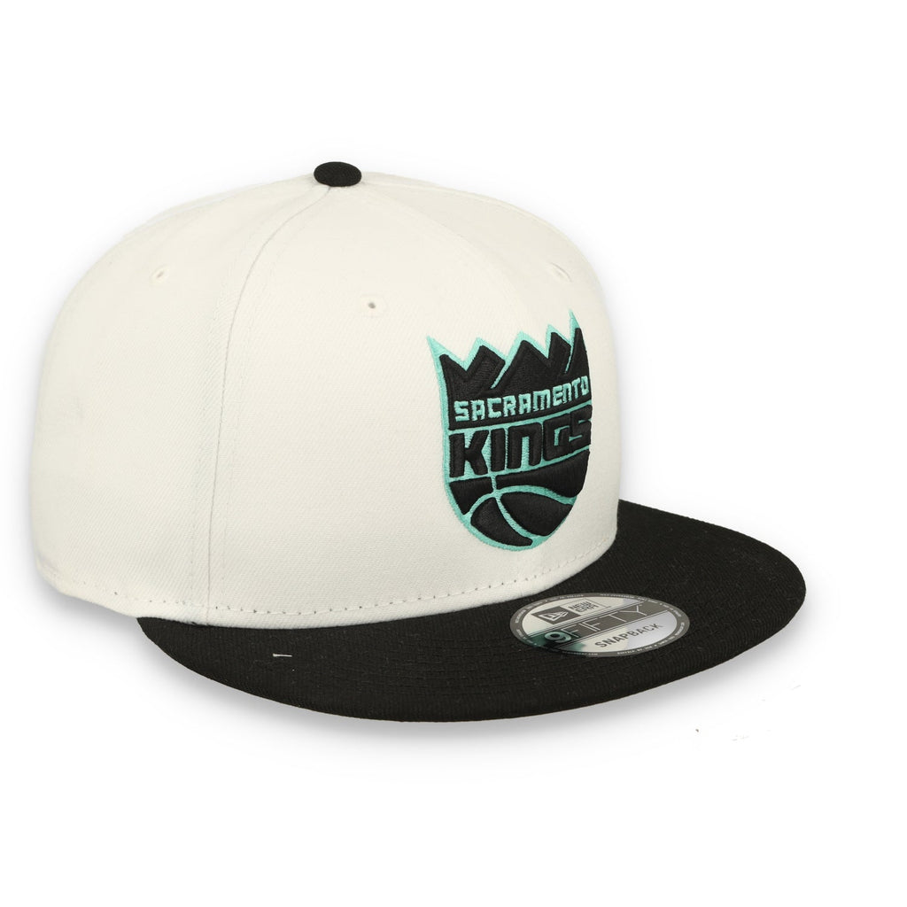 New Era Sacramento Kings 2-Tone Color Pack 9FIFTY Snapback Hat -White/Black/Teal product image 6, provided for visual