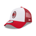 Ac Milan – New Era E-Frame Trucker Red & White Hat product image 1, provided for visual reference and product detail review