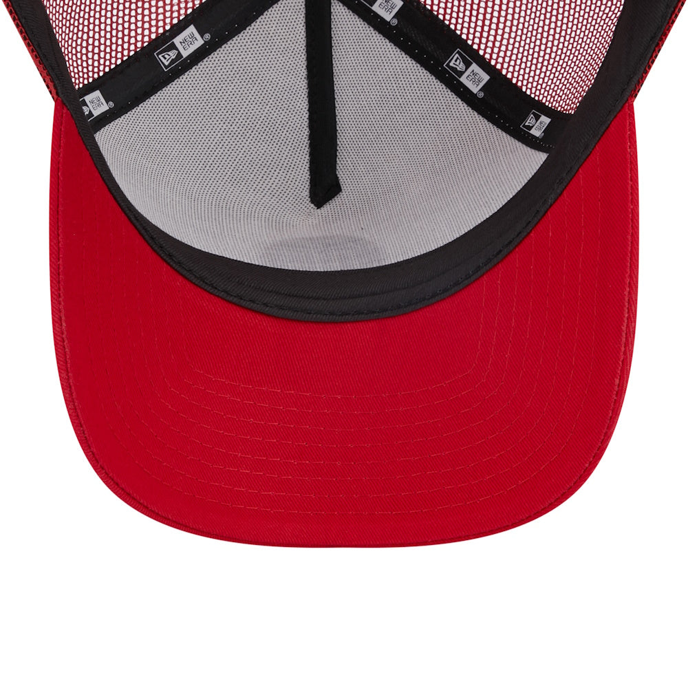 Ac Milan – New Era E-Frame Trucker Red & White Hat product image 3, provided for visual reference and product detail review