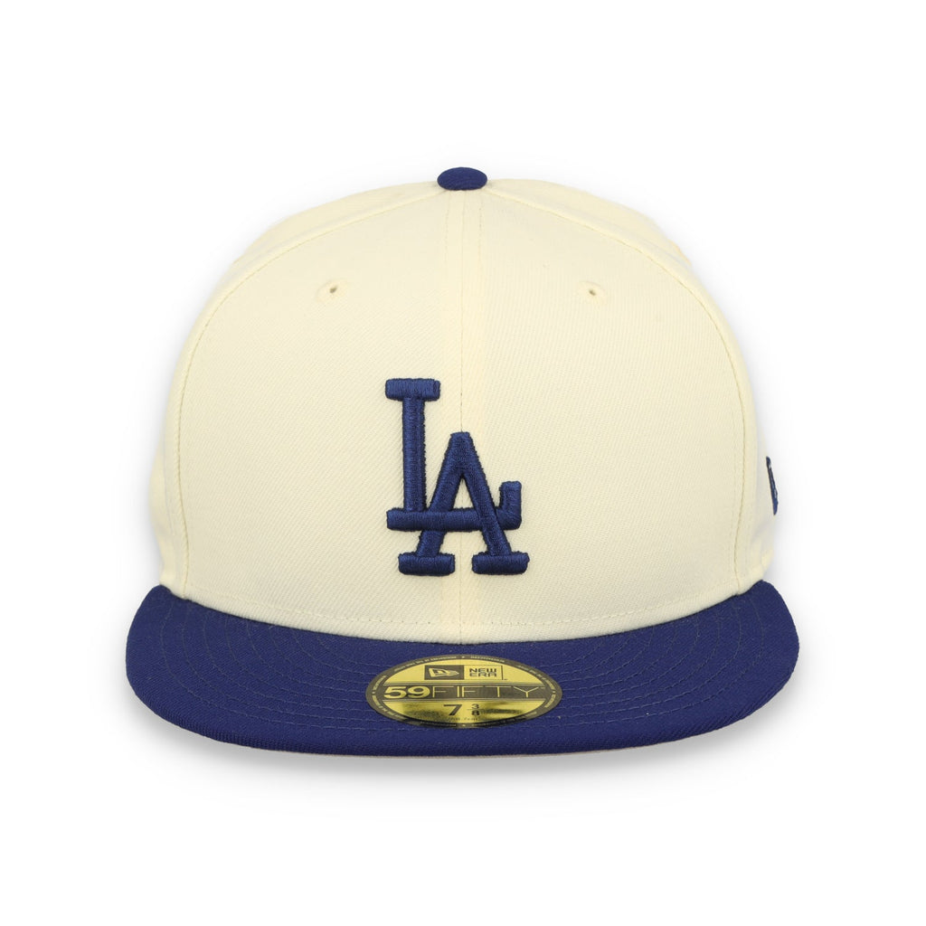 New Era Los Angeles Dodgers 59FIFTY Fitted Hat-Egg/Black product image 3, provided for visual reference and product detail