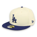 New Era Los Angeles Dodgers 59FIFTY Fitted Hat-Egg/Black product image 1, provided for visual reference and product detail
