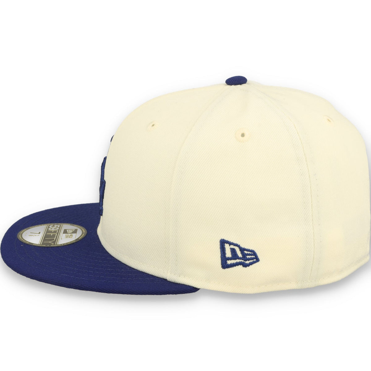 New Era Los Angeles Dodgers 59FIFTY Fitted Hat-Egg/Black product image 4, provided for visual reference and product detail