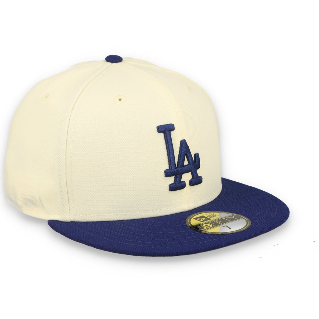 New Era Los Angeles Dodgers 59FIFTY Fitted Hat-Egg/Black product image 2, provided for visual reference and product detail