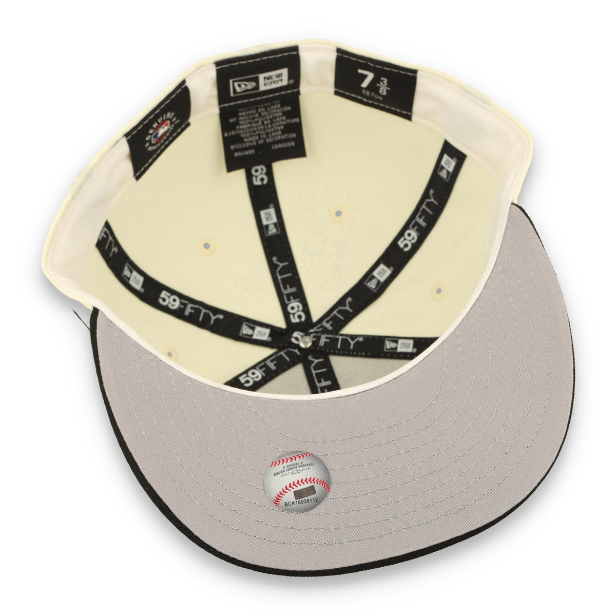 New Era San Francisco Giants 59FIFTY Fitted Hat-Egg/Black product image 7, provided for visual reference and product detail