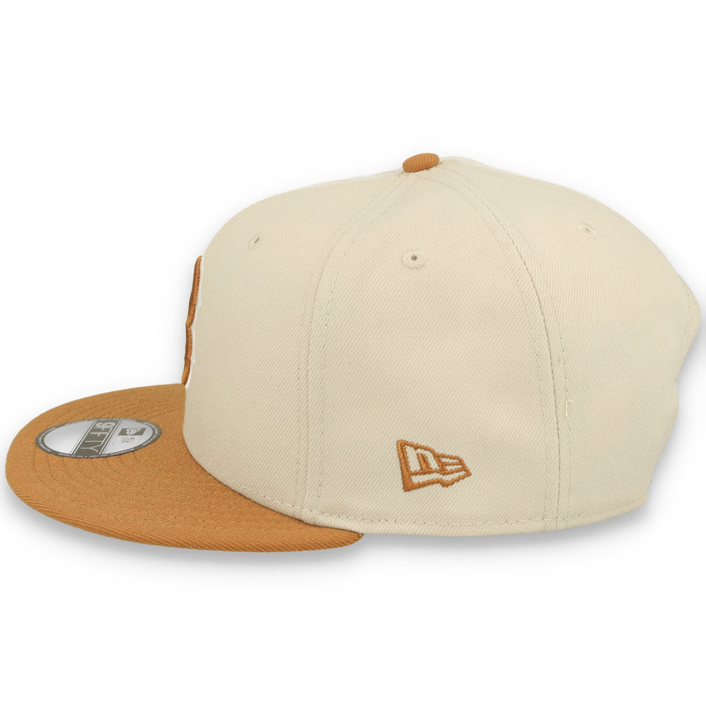 New Era Boston Red Sox Color Pack 9FIFTY Snapback Hat-Stone/Light Bronze product image 3, provided for visual reference and