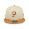 New Era Pittsburg Pirates Color Pack 9FIFTY Snapback Hat-Stone/Light Bronze product image 1, provided for visual reference