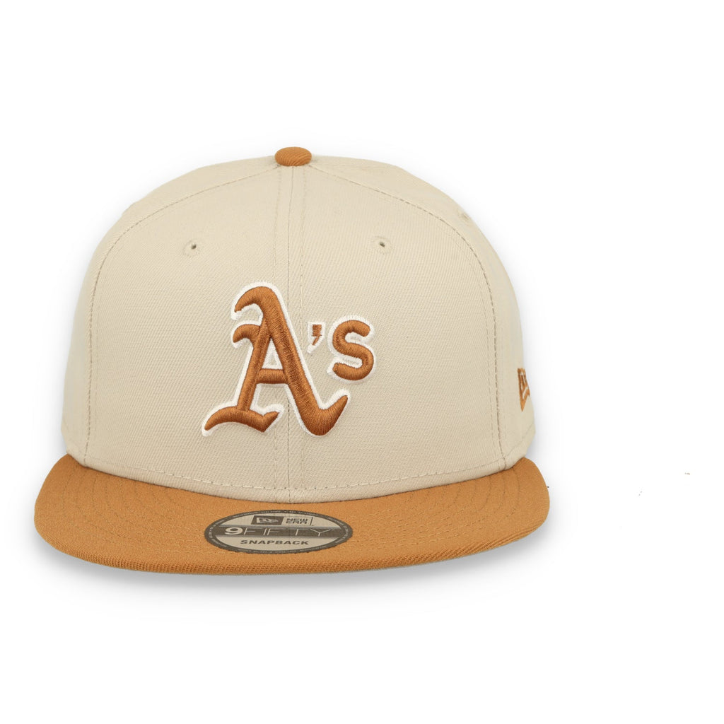 New Era Athletics Color Pack 9FIFTY Snapback Hat-Stone/Light Bronze product image 2, provided for visual reference and