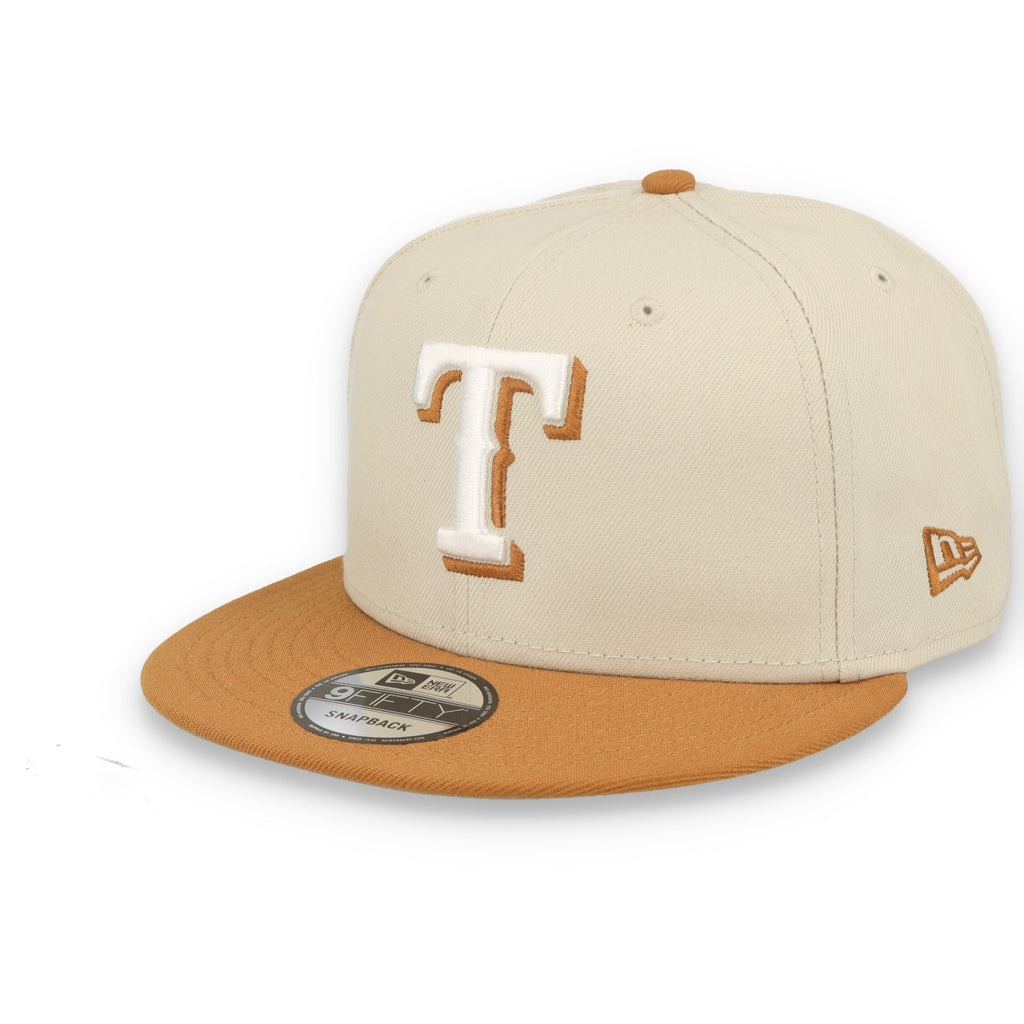 New Era Texas Rangers Color Pack 9FIFTY Snapback Hat-Stone/Light Bronze product image 2, provided for visual reference and
