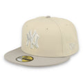 New Era New York Yankees TWO-TONE COLOR PACK 59FIFTY Fitted hat-Khaki/Grey product image 1, provided for visual reference