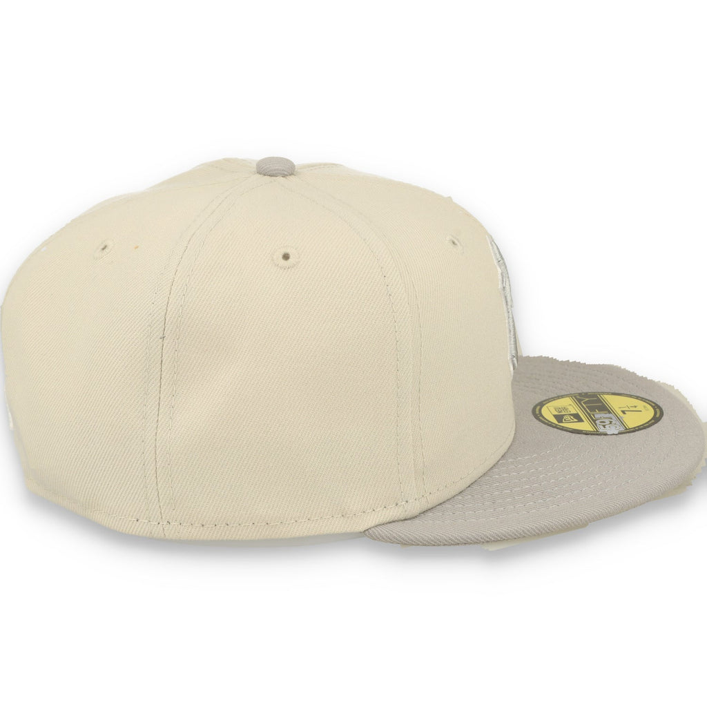 New Era New York Yankees TWO-TONE COLOR PACK 59FIFTY Fitted hat-Khaki/Grey product image 4, provided for visual reference