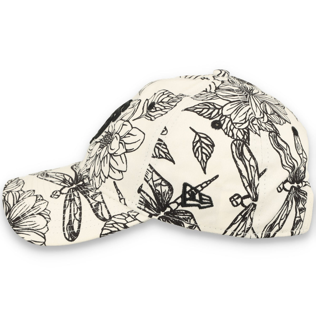 New Era Women San Francisco Giants Floral 9TWENTY Adjustable Hat-White/Black product image 4, provided for visual reference