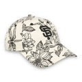 New Era Women San Francisco Giants Floral 9TWENTY Adjustable Hat-White/Black product image 1, provided for visual reference