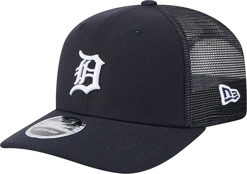 New Era Detroit Tigers Team 9SEVENTY Stretch-Snap Trucker Hat product image 2, provided for visual reference and product