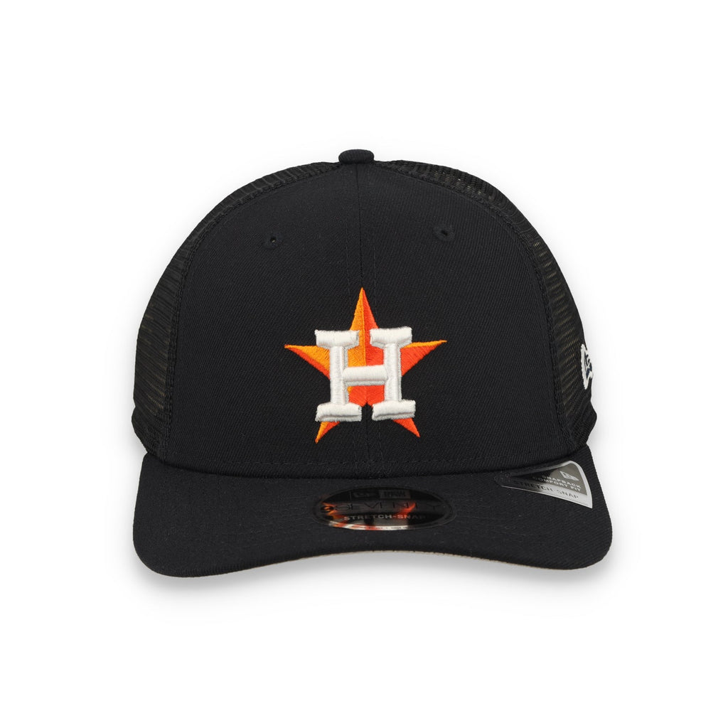 New Era Houston Astros Team 9SEVENTY Stretch-Snap Trucker Hat product image 3, provided for visual reference and product