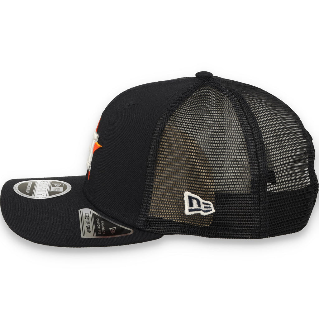 New Era Houston Astros Team 9SEVENTY Stretch-Snap Trucker Hat product image 4, provided for visual reference and product