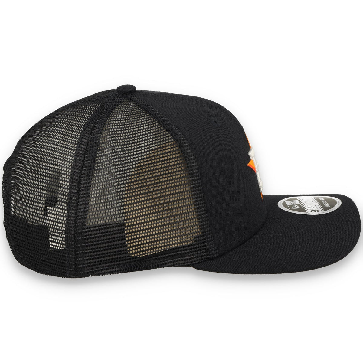 New Era Houston Astros Team 9SEVENTY Stretch-Snap Trucker Hat product image 5, provided for visual reference and product