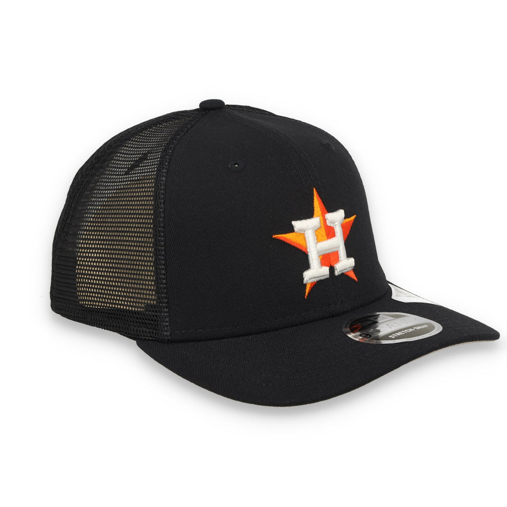 New Era Houston Astros Team 9SEVENTY Stretch-Snap Trucker Hat product image 2, provided for visual reference and product