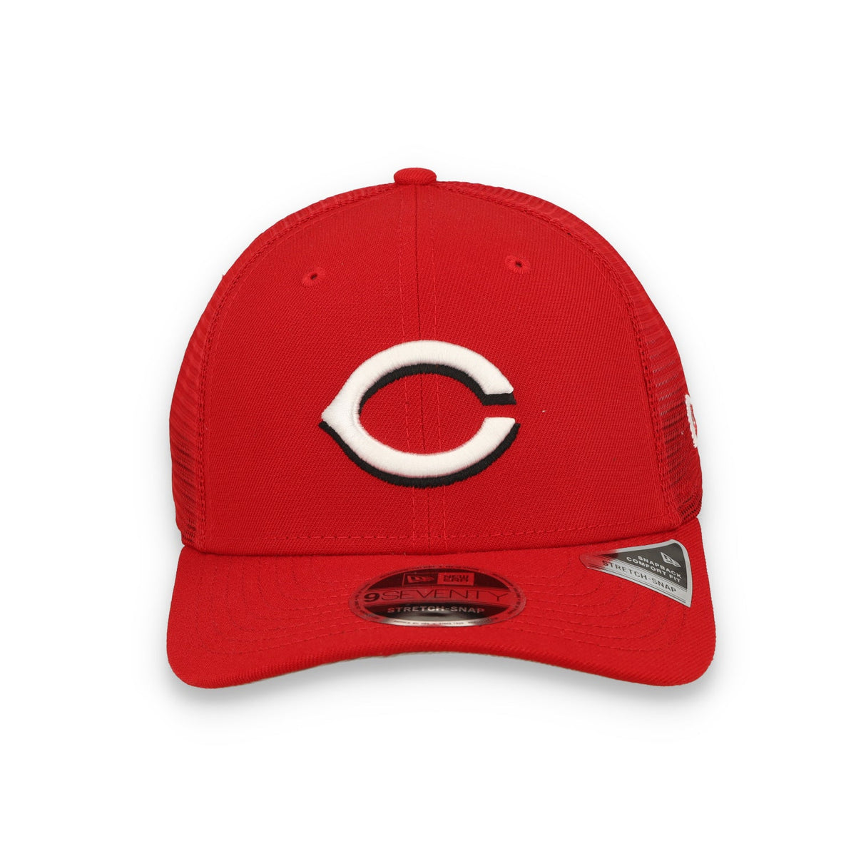 New Era Cincinnati Reds Team 9SEVENTY Stretch-Snap Trucker Hat product image 3, provided for visual reference and product