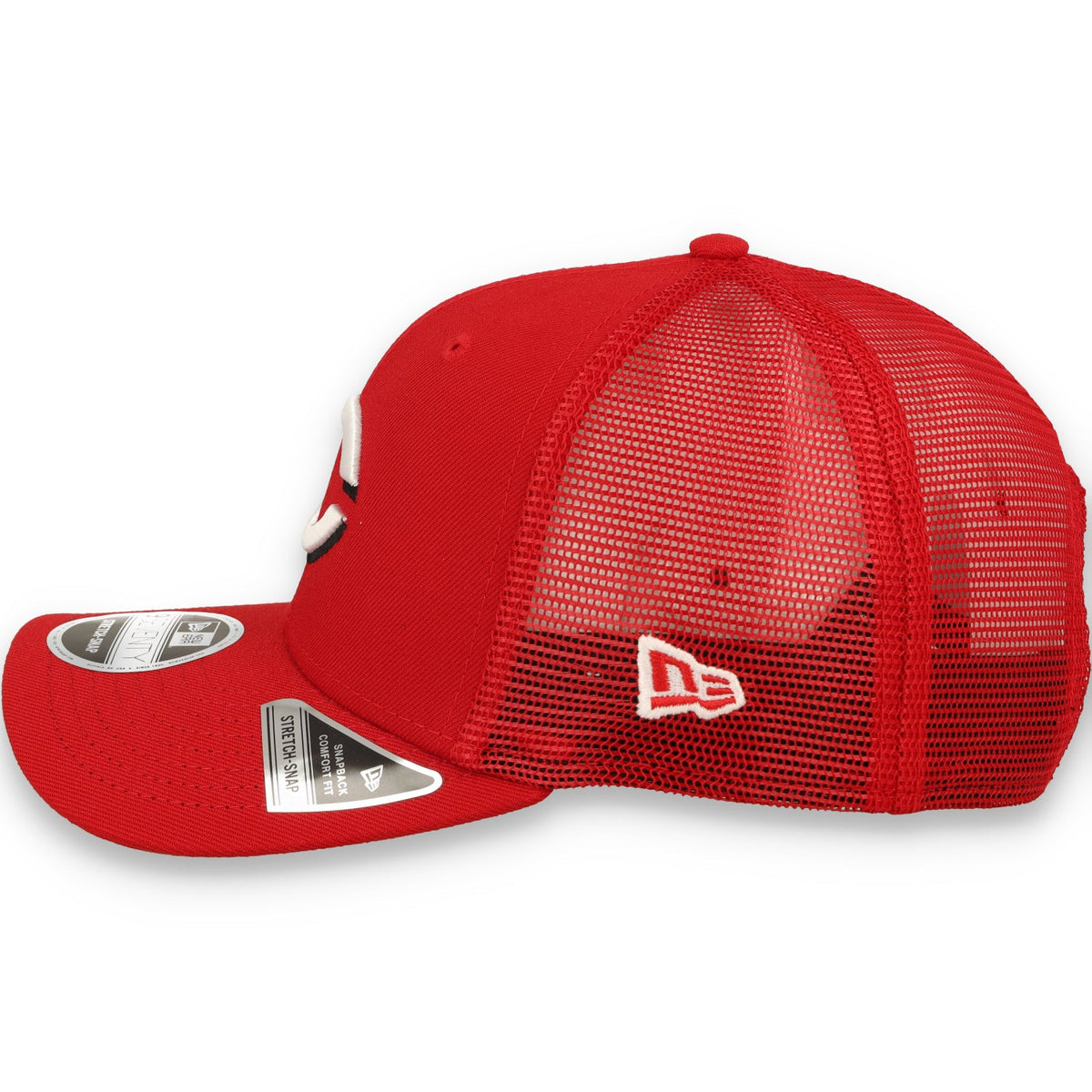 New Era Cincinnati Reds Team 9SEVENTY Stretch-Snap Trucker Hat product image 4, provided for visual reference and product