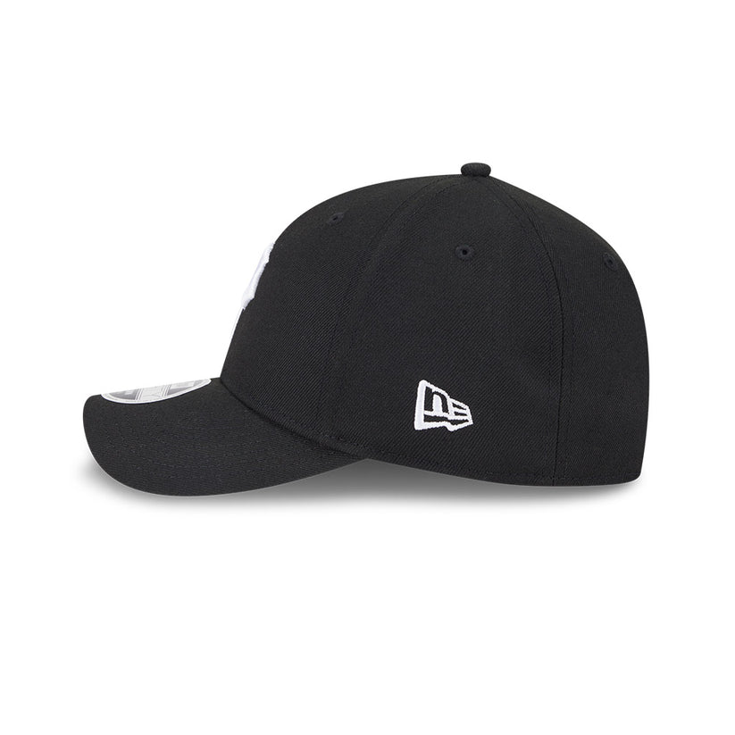 New Era Pittsburgh Pirates 39THIRTY M-Crown A-Frame Stretch Fit Hat-Black/White product image 4, provided for visual