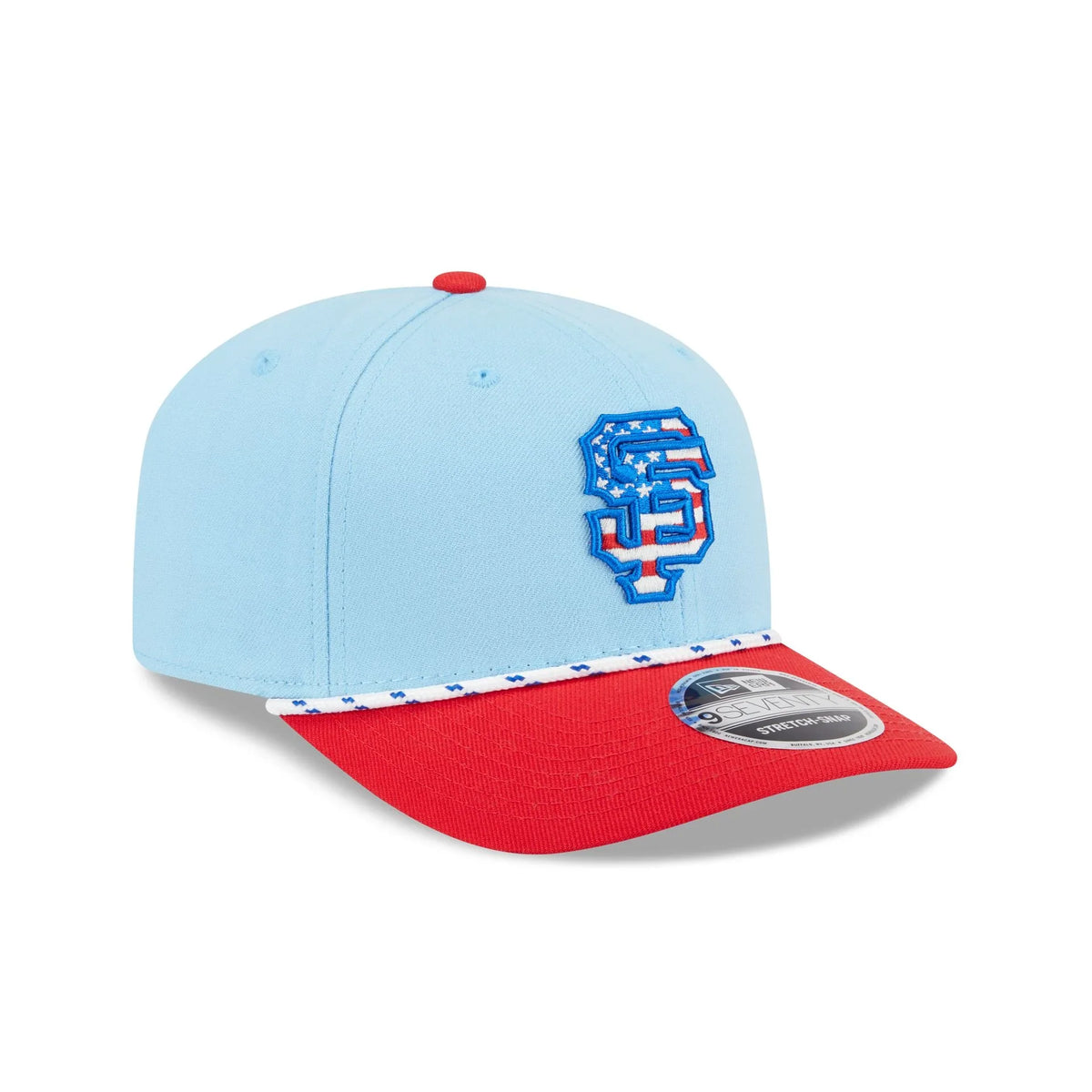 New Era San Francisco Giants Independence Day 9SEVENTY Stretch-Snap Hat product image 2, provided for visual reference and