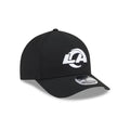 New Era Los Angeles Rams M-Crown A-FRAME 9FORTY Adjustable Hat-Black/White product image 1, provided for visual reference