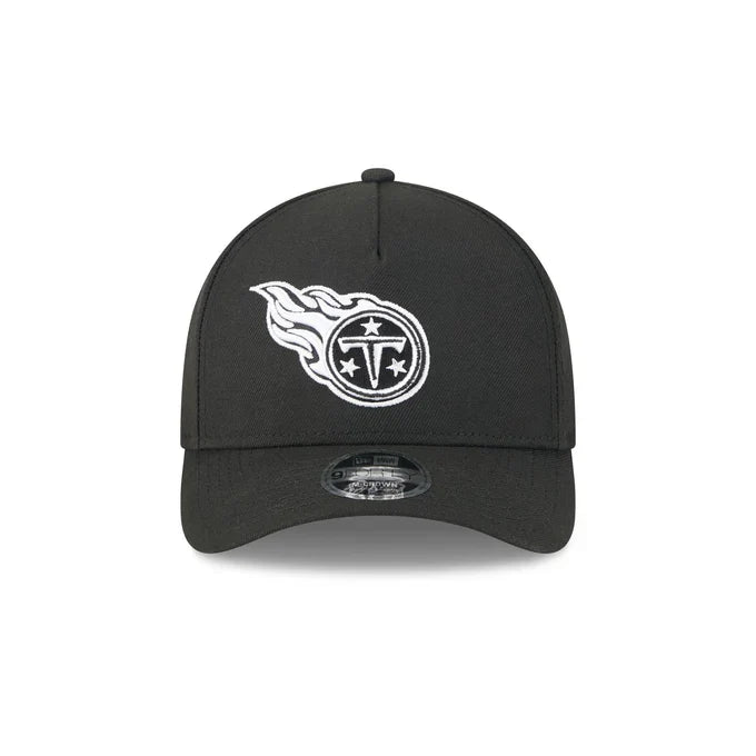 New Era Tennessee Titans M-Crown A-FRAME 9FORTY Adjustable Hat-Black/White product image 3, provided for visual reference