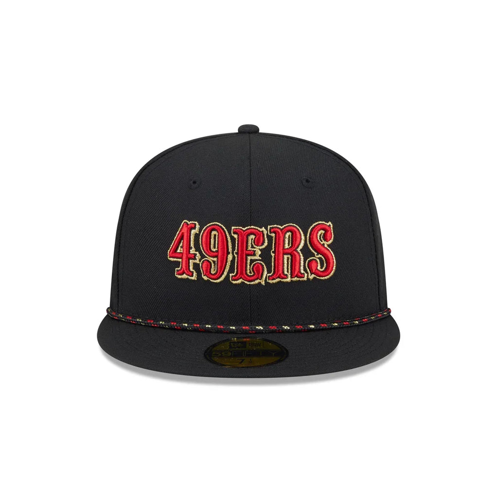 New Era San Francisco 49ers Rivalries 59FIFTY Fitted Hat-Black product image 3, provided for visual reference and product