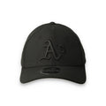 New Era Athletics 39THIRTY M-Crown A-Frame Stretch Fit Hat-Black/Black product image 1, provided for visual reference and