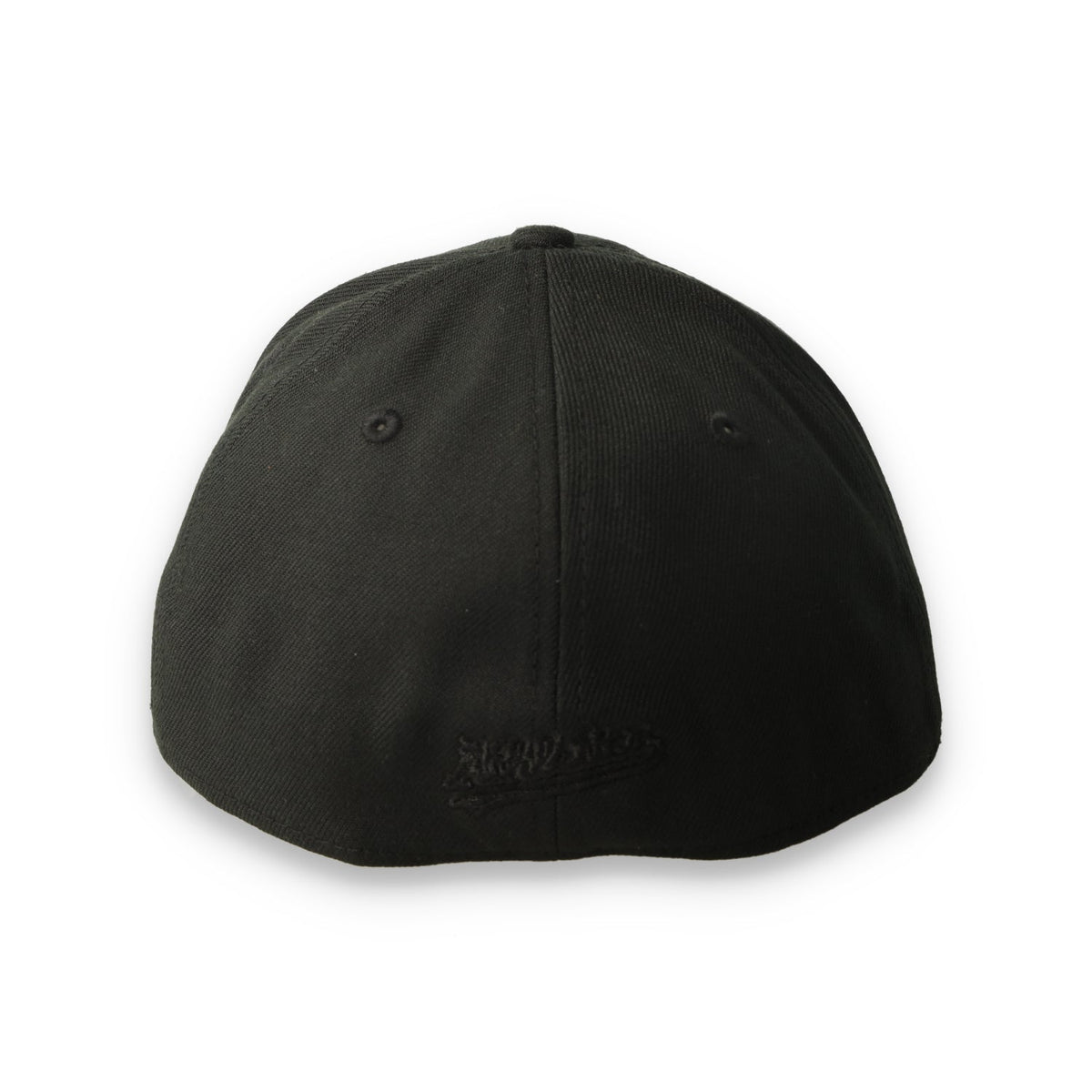 New Era Athletics 39THIRTY M-Crown A-Frame Stretch Fit Hat-Black/Black product image 4, provided for visual reference and