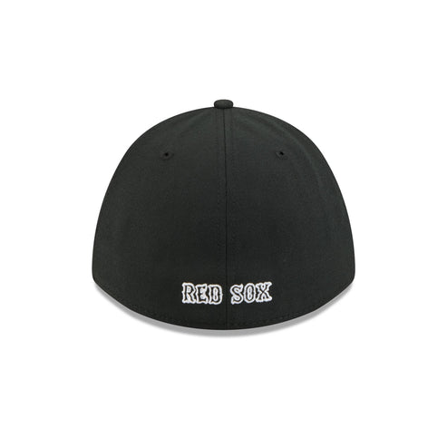 New Era Boston Red Sox 39THIRTY M-Crown A-Frame Stretch Fit Hat-Black/White product image 6, provided for visual reference