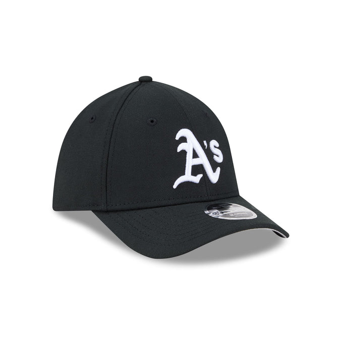 New Era Athletics 39THIRTY M-Crown A-Frame Stretch Fit Hat-Black/White product image 1, provided for visual reference and