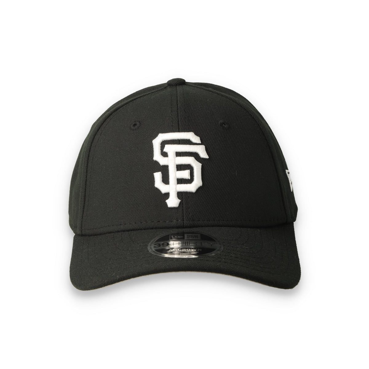 New Era San Francisco Giants 39THIRTY M-Crown A-Frame Stretch Fit Hat-Black/White product image 1, provided for visual