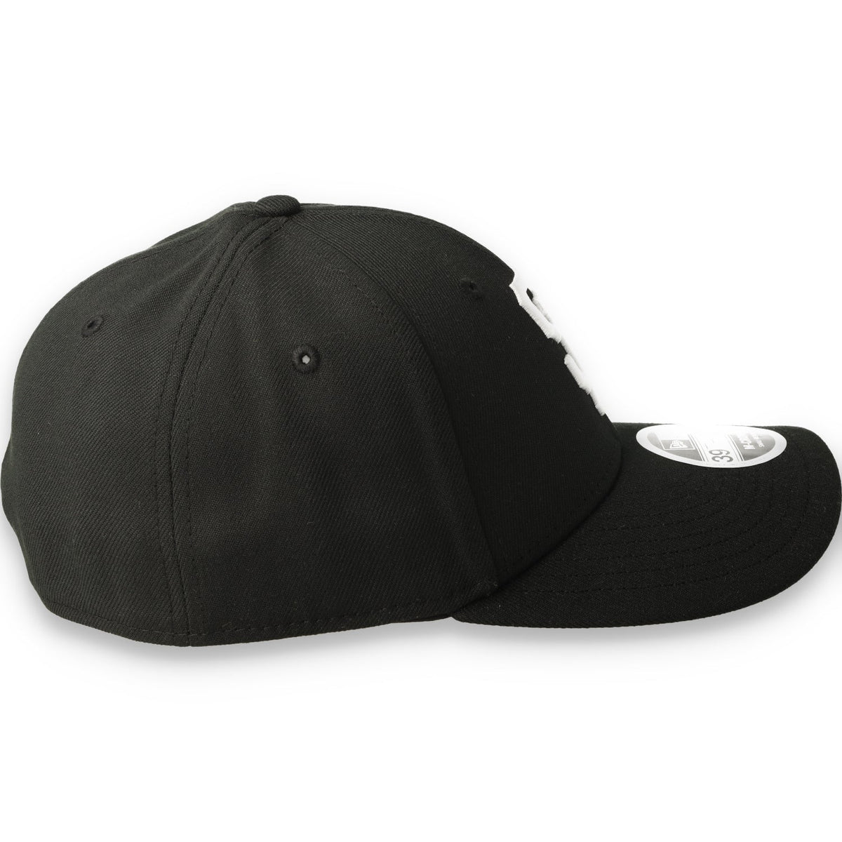 New Era San Francisco Giants 39THIRTY M-Crown A-Frame Stretch Fit Hat-Black/White product image 5, provided for visual