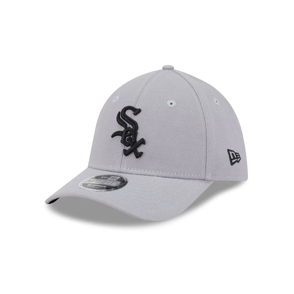 New Era Chicago White Sox 39THIRTY M-Crown Stretch Fit Hat-Gray product image 2, provided for visual reference and product